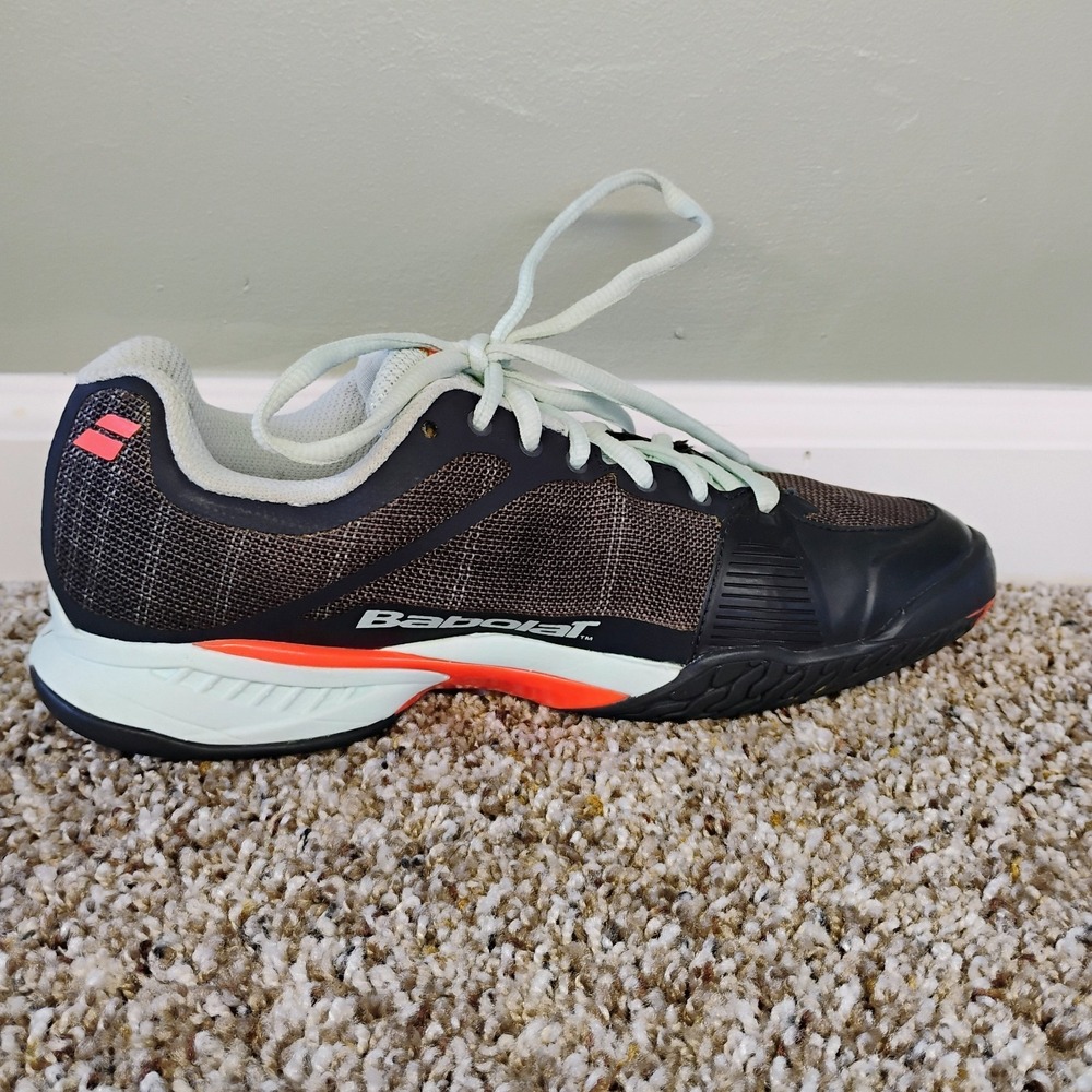 Babolat Jet All Court Matryx SL Women's size 8 Tennis Shoes‎ Gray Orange - Picture 6 of 13